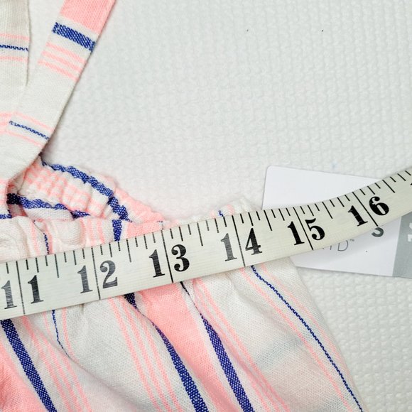 Carter's Kid Size 14 Woven Summer Tank Top Pink Blue Sleeveless Summer Cute Fun - Picture 4 of 10